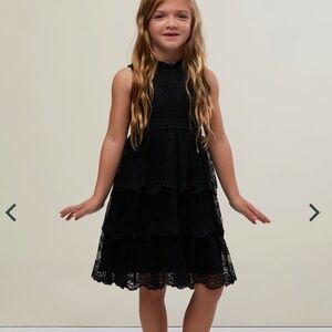 NWT RACHEL PARCELL Girl's Tiered Lace Dress